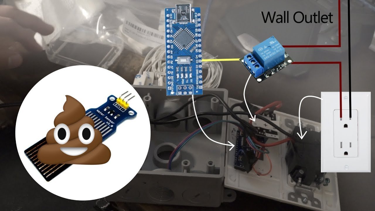 Using an Arduino to automatically sense the water level and turn on a