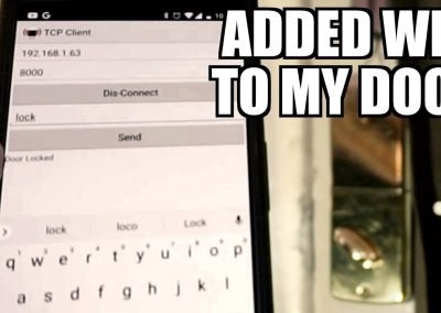 Connecting a Lock to Wifi with a microcontroller and Raspberry Pi